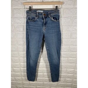 Zara Women's Skinny Jeans Size 4 (EUR 36) Blue Denim Classic Casual‎ Stretch